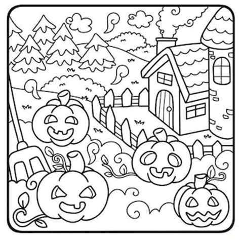 32 Colorear Spooky Cozy Gratis: Uno Halloween Adora
