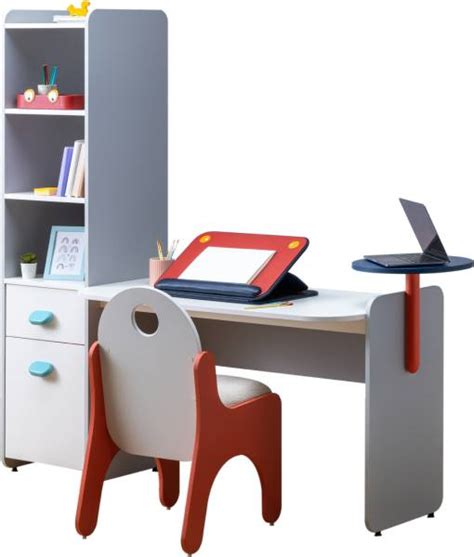 Smartsters Skyline Study Table with Storage, Drawer and Shelves | Chair ...