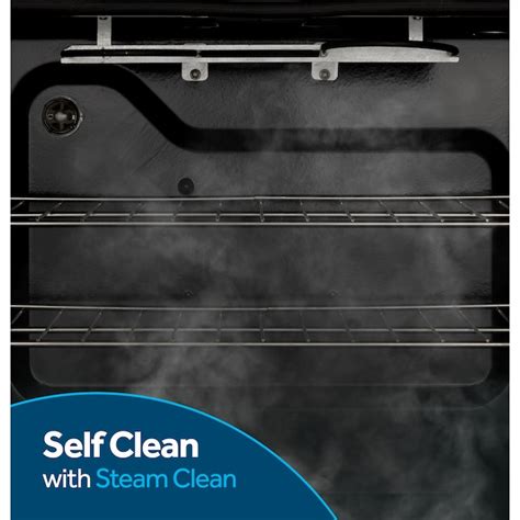 GE Crisp Mode 30-in Glass Top 5 Burners 5.3-cu ft Self & Steam Cleaning ...