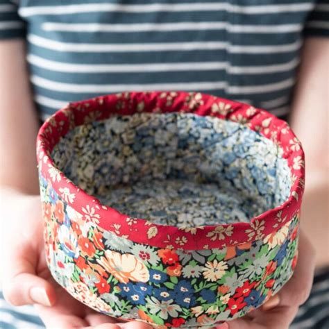 Image result for Round Fabric Baskets Tutorial