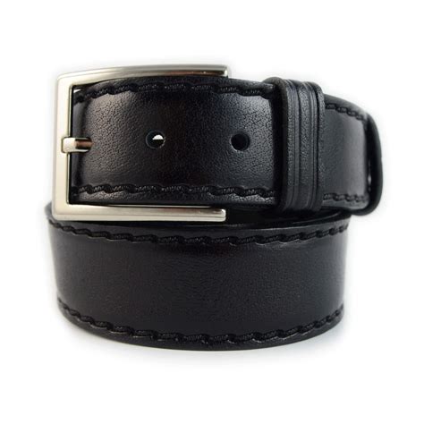 Buy Mens Belt Formal - Black Genuine Leather - LeatherBeltsOnline
