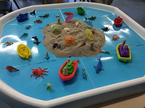 Beach Tuff Tray Nursery Activities, Sensory Activities, Summer ...