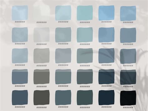 Buy June Color Palette HEX RGB CMYK Codes Muted Blue Green Online in ...