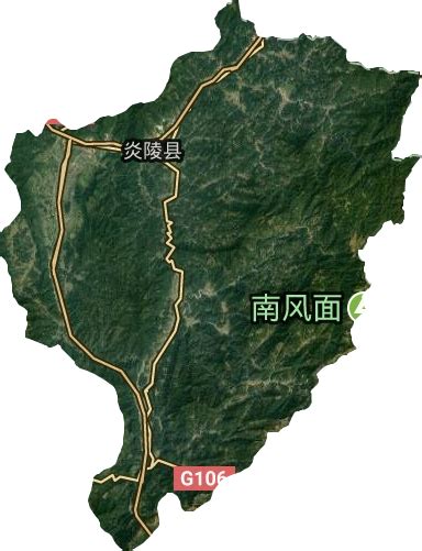 炎陵县高清卫星地图,炎陵县高清谷歌卫星地图