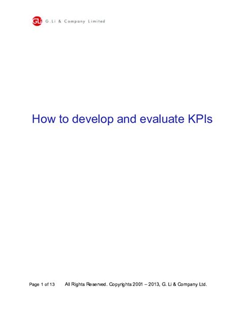 Image result for How to Develop Key Performance Indicators