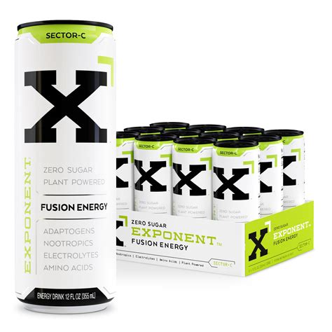 Exponentsector C Fusion Energy Drink Pack Of 12 355ml Cans | Desertcart ...