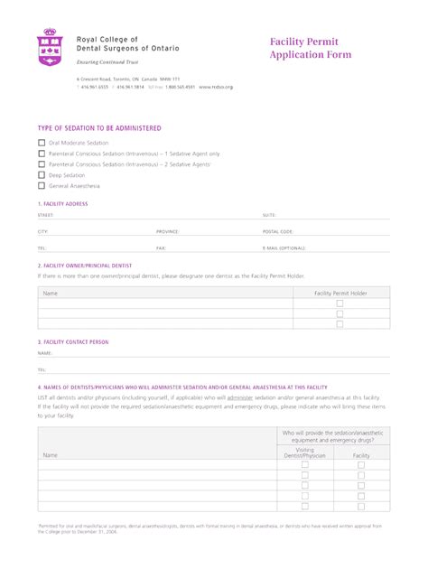 Fillable Online Facility Permit Application Form Fax Email Print ...