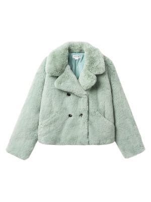 Loretta Cropped Faux Fur Coat