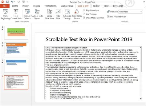 Image result for How to Add Scroll Bars Text in PowerPoint