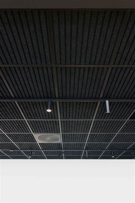 Minimalistic office design with suspended acoustic ceilings | Acoustic ...