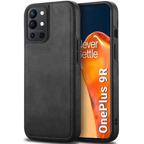 TheGiftKart Genuine Leather Finish Back Cover Case for OnePlus 9R 5G ...