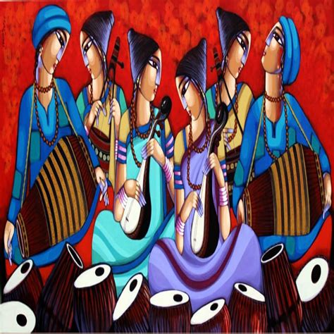 Buy Painting Bengali Tune Artwork No 18450 by Indian Artist Sekhar Roy