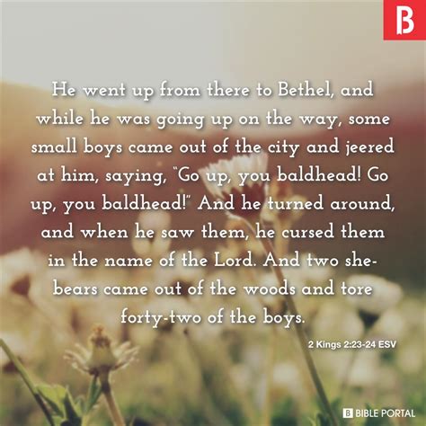 2 Kings 2:23-24 ESV - Bible Scripture Image - Bible Portal