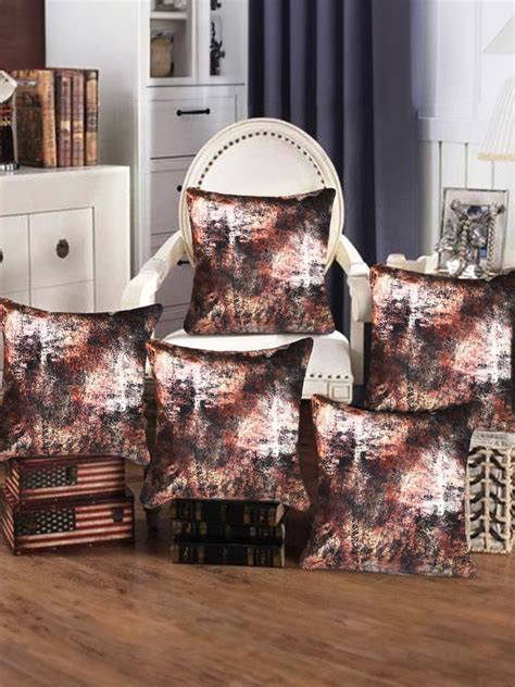 Upgrade Your Home with foil print velvet cushion covers – Tesmare