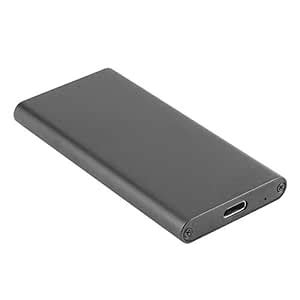 asiproper Aluminum HDD Box USB3.1 Type-C to MSATA SSD External ...