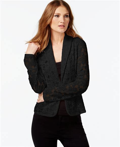 INC International Concepts Lace Blazer, Only at Macy's - Blazers ...