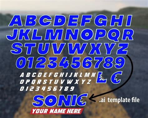 Sonic Hedgehog Font