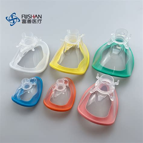 Disposable Medical Supplies Non-Inflation Cuff Anesthesia Mask 1/2/3/4/5/6# Single Patient Use ...