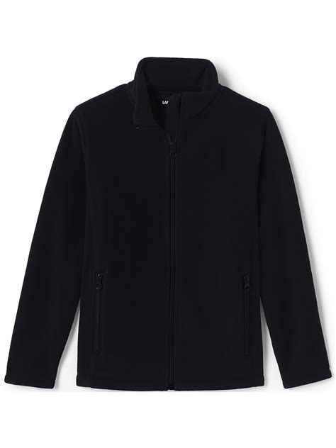 Lands' End School Uniform Kids Full-Zip Mid-Weight Fleece Jacket ...