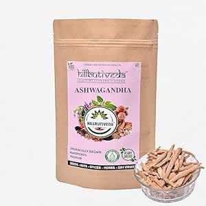 Buy Hillbutiveda Ashwagandha Root Whole | Raw Withania somnifera ...