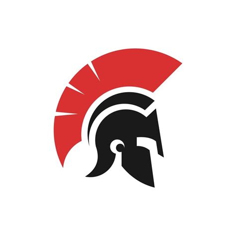 Spartan and gladiator helmet logo design vector icon with creative idea ...