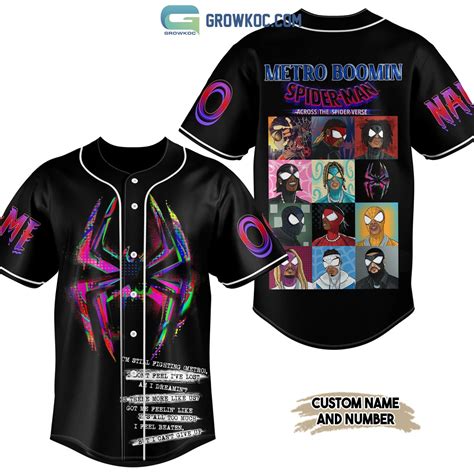 Metro Boomin Spider Man Across The Spider Verse Personalized Baseball ...