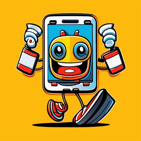 Mobile Phone Cartoon 的图像结果