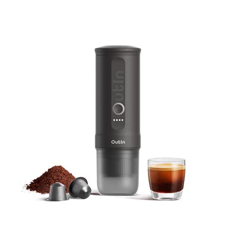 OutIn Nano Portable Electric Espresso Machine, Travel Coffee Maker for Camping, Car Coffee Maker ...