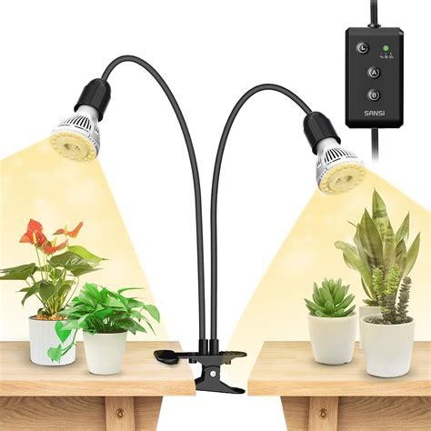 SANSI LED Grow Lights for Indoor Plants, Lifetime Free Bulb Replacement ...