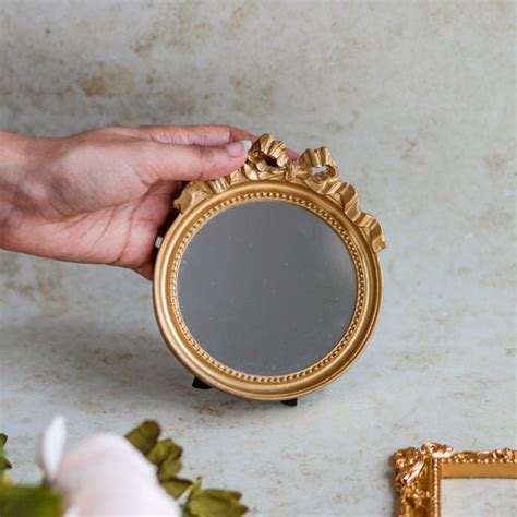 Round Gold Mirror