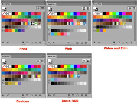 Image result for InDesign Color Swatches