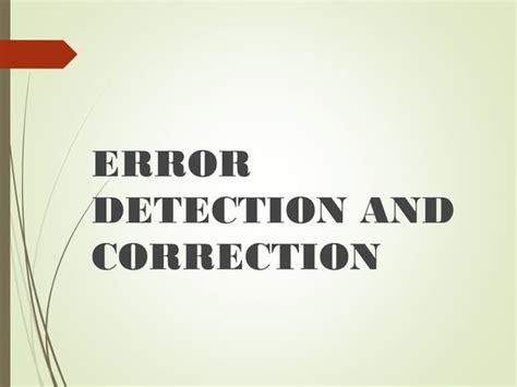Image result for Error Detection and Correction