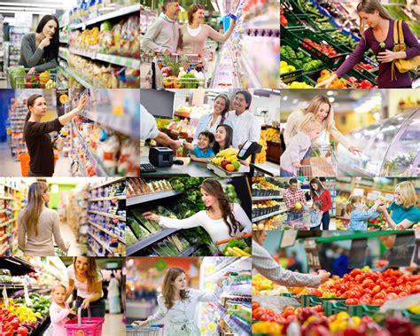 超市购物的人物摄影高清图片 - 爱图网