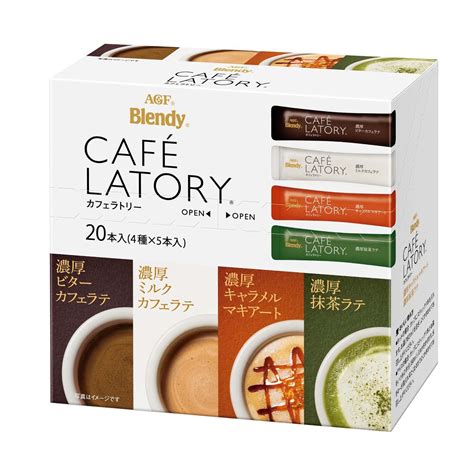 AGF Blendy Cafe LATORY Instant coffee in sticks, 4 types, 20 pieces ...