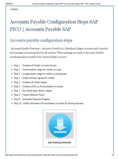 Image result for SAP Accounts Payable Tutorial
