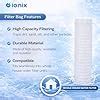 IONIX Whole House Water Filter, 20 inch Bag Filter Assembly with 1 Inch ...