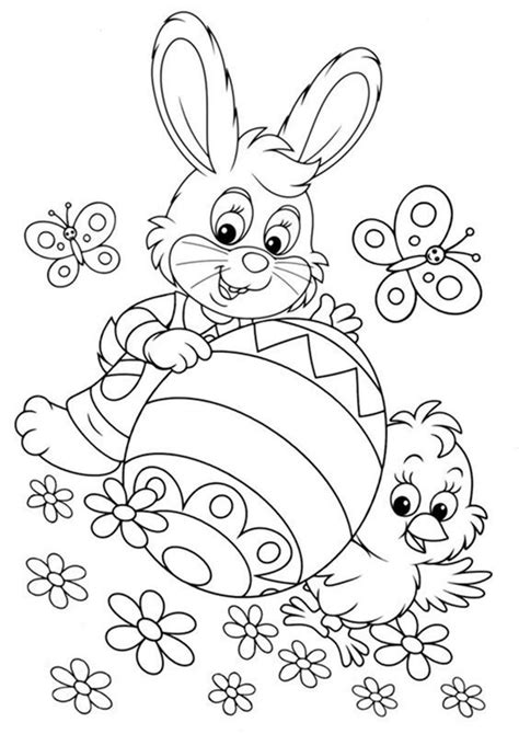 Free & Easy To Print Easter Coloring Pages - Tulamama