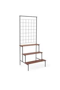 Leafy Tales Bloom 4-Tier Plant Stand with Premium Wooden Finish, Large ...