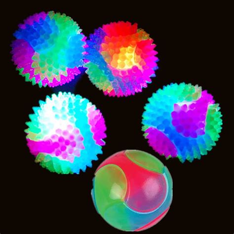 SPRING PARK LED Light up Dog Balls Rubber Flashing Elastic Ball LED ...