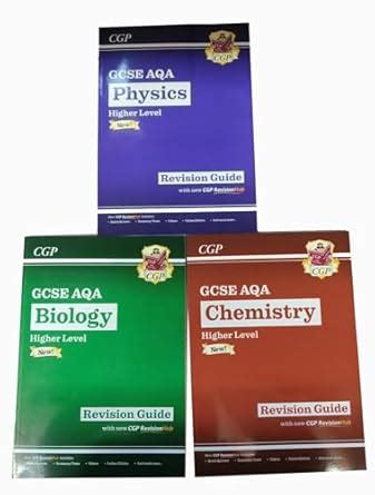 New GCSE Biology AQA Revision Guide & Chemistry, Physics Higher ...