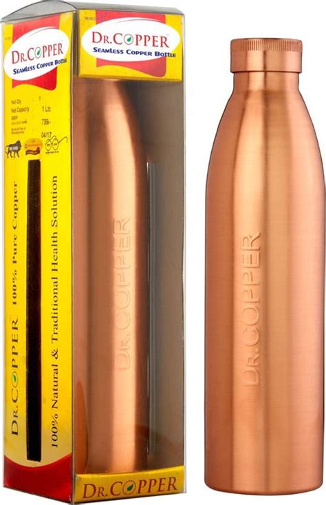 Dr. Copper Worlds First Seam Less Copper Water 1000 ml Copper Bottle ...