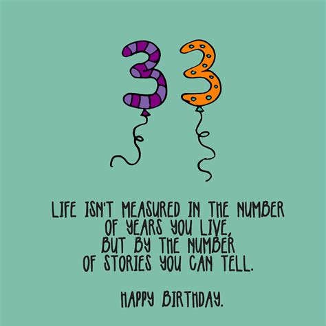 33rd birthday quotes
