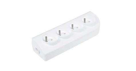 Extension cord socket x 4 with earthing white GN 40 - Poland, New - The ...