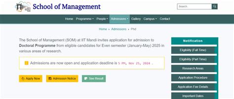 IIT Mandi (SOM) PhD Admission Open For Even Sem 2024, Apply Now