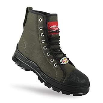 Buy Unistar Men Pu Anti-skid High Ankel Olive Green Extra Cushion Inner ...