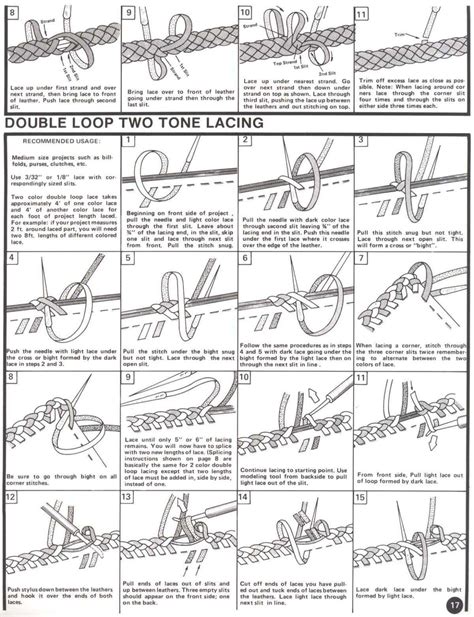 Leather Lacing Tutorial 的图像结果
