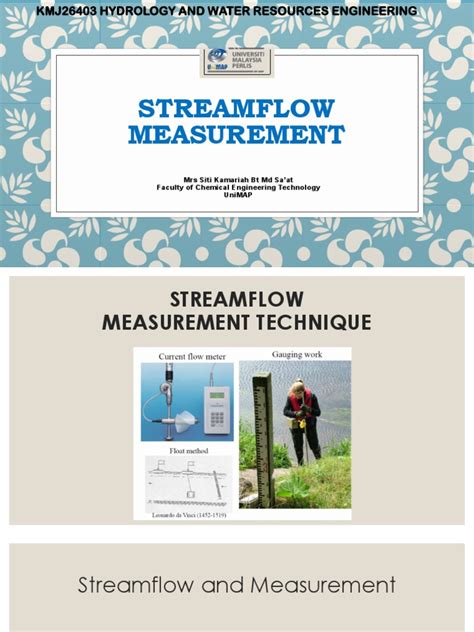 Image result for Stream Flow Measurement PDF