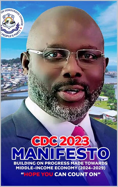 CDC Manifesto: Building on progress made towards middle income economy ...
