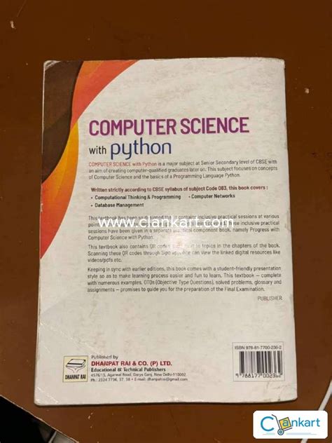 Image result for Computer Science with Python Book