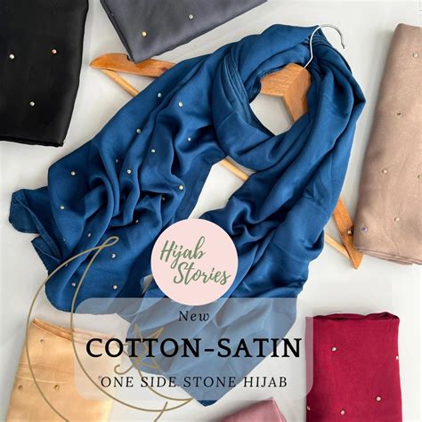 Cotton Satin Stone Hijabs – Hijab Stories